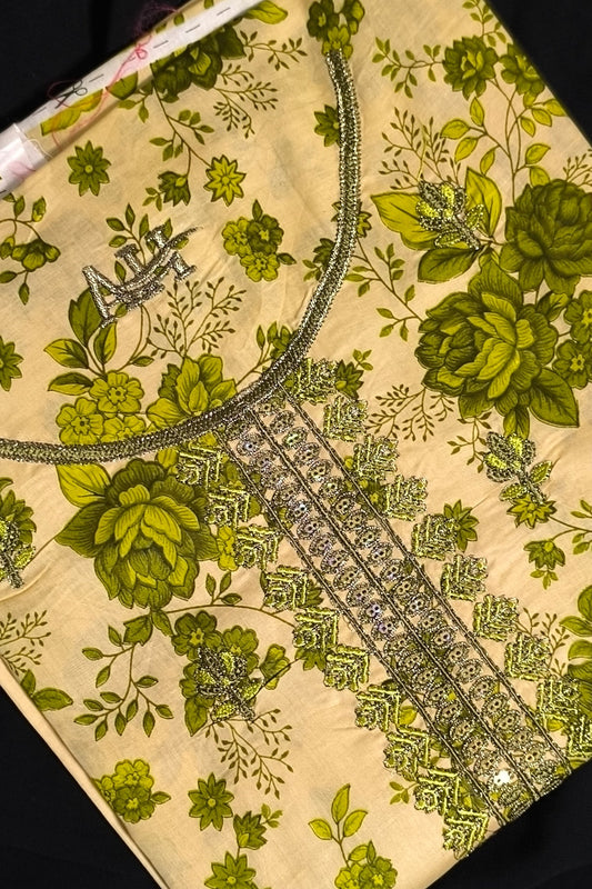 ELLENA Printed & Embroidered Lawn Unstitched 3 - Piece | Summer Collection - Tarz.e.Husan