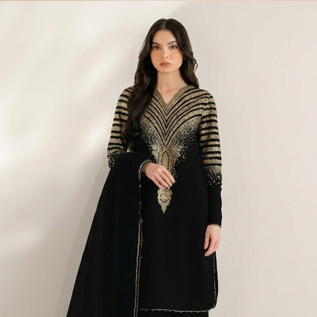 Jazmin Embroidered Silk 3 - Piece Suit | Premium - Tarz.e.Husan