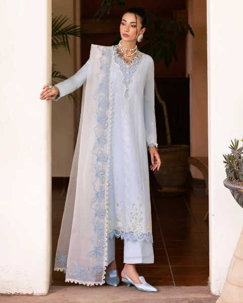 Frost Bloom Embroidered 3-Piece Suit