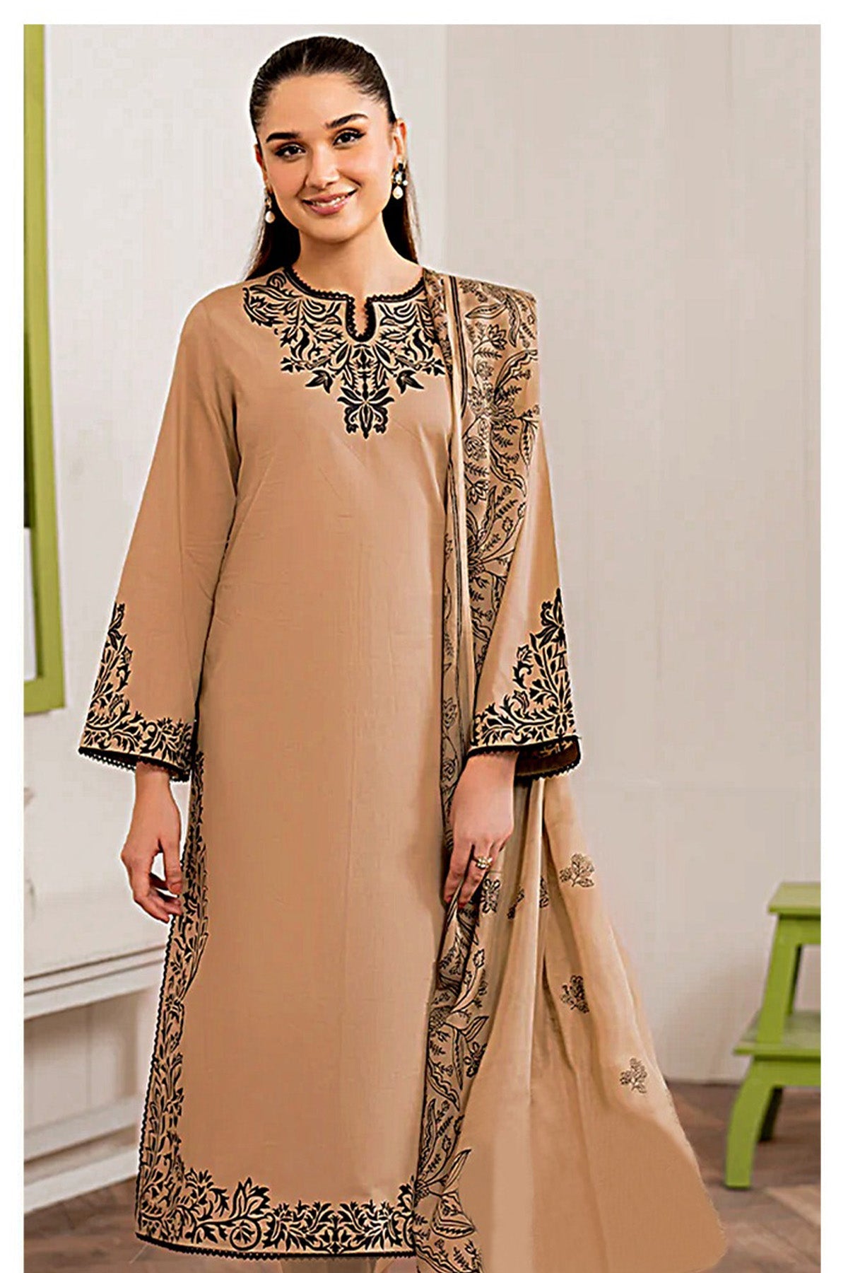Garent Embroided Lawn Unstitched 3 - Piece | Summer Collection - Tarz.e.Husan
