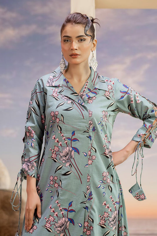 Orang Lawn 2 - Piece Unstitched | Scin Print - Tarz.e.Husan