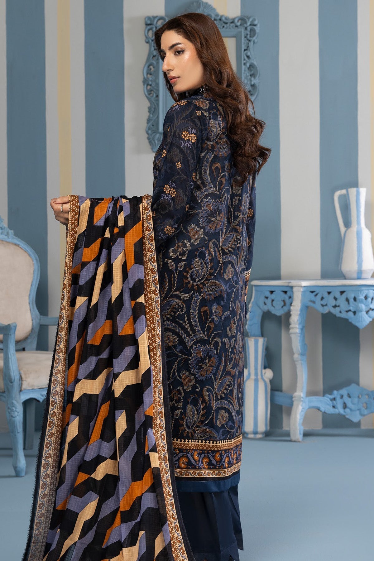 Orang Summer Lawn 3 - Piece | All Over Digital Print - Tarz.e.Husan