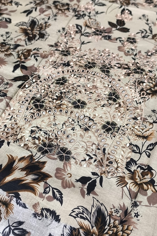 ZEEN Printed Lawn Unstitched 3 - Piece | Summer Collection - Tarz.e.Husan